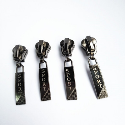 5# Živicový zips 20 ks, čierny zips s hlavou pištole, oblečenie, domáci textil, kovový posuvník na...