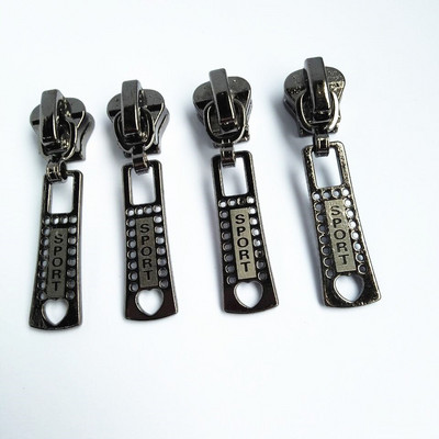 5# Živicový zips 20 ks, čierny zips s hlavou pištole, oblečenie, domáci textil, kovový posuvník na...