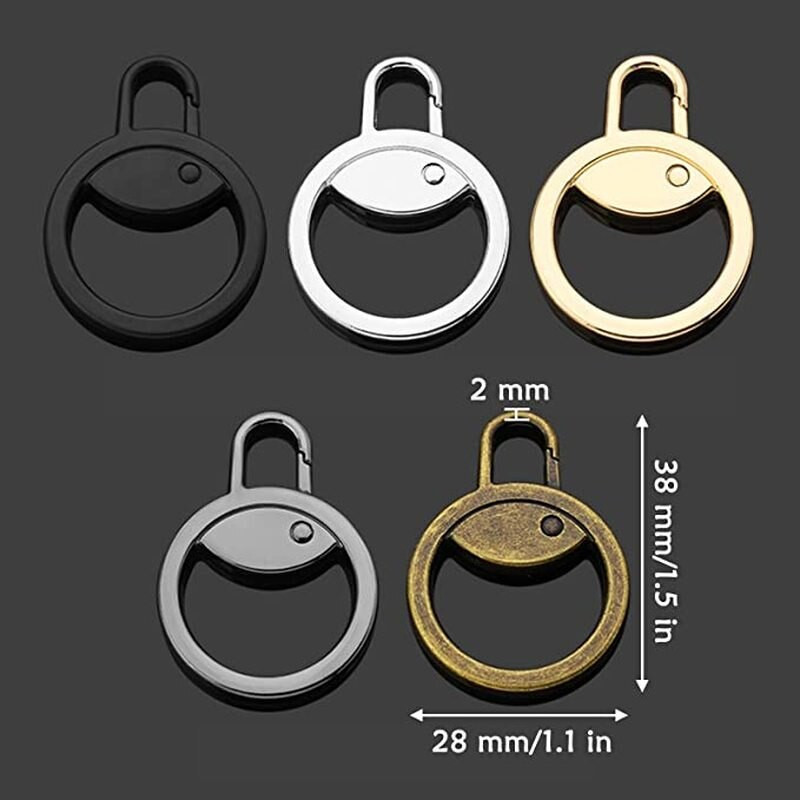 1 ks odnímateľný zips, robustný a odolný zips zo zliatiny zinku, nepravidelné farebné zipsy na batoh, doplnky na oblečenie