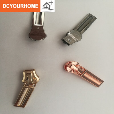 5 τεμ. 5# Μεταλλικό χρυσό και ασημί Φερμουάρ Slider Head Puller DIY Handwork Bag Bagage Accessories Clothing Αξεσουάρ Προσωπικότητα Κεφαλή φερμουάρ