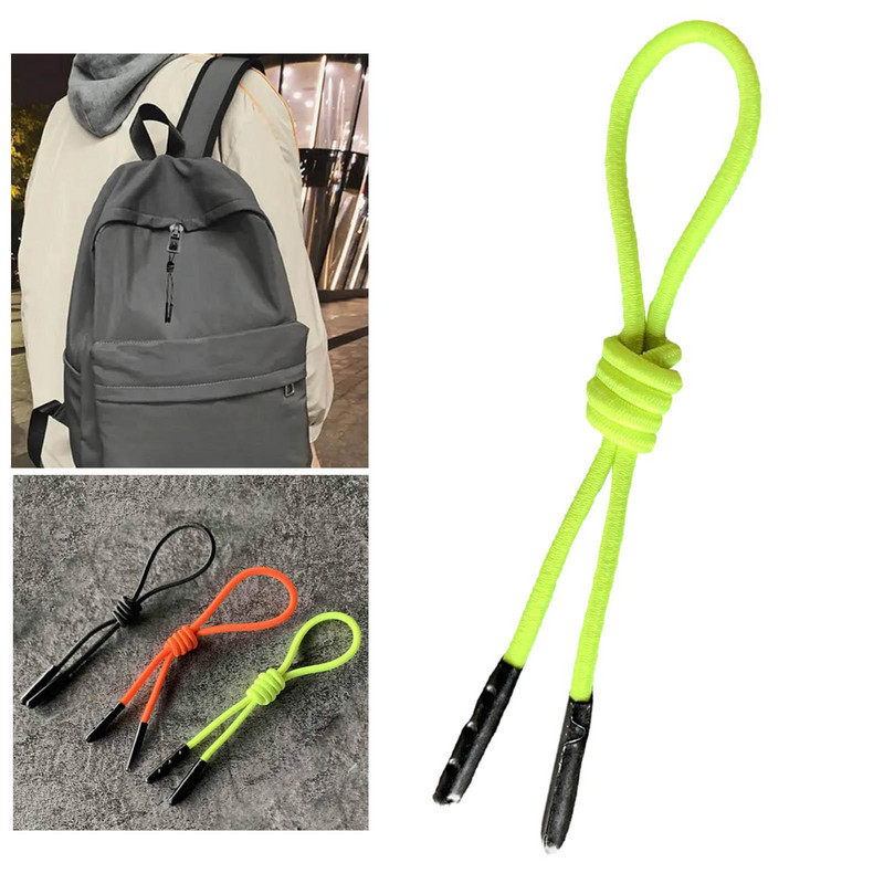 10 ks zipsových úchytiek na konce šnúrok, popruh Lariat, čierne, na doplnky k oblečeniu