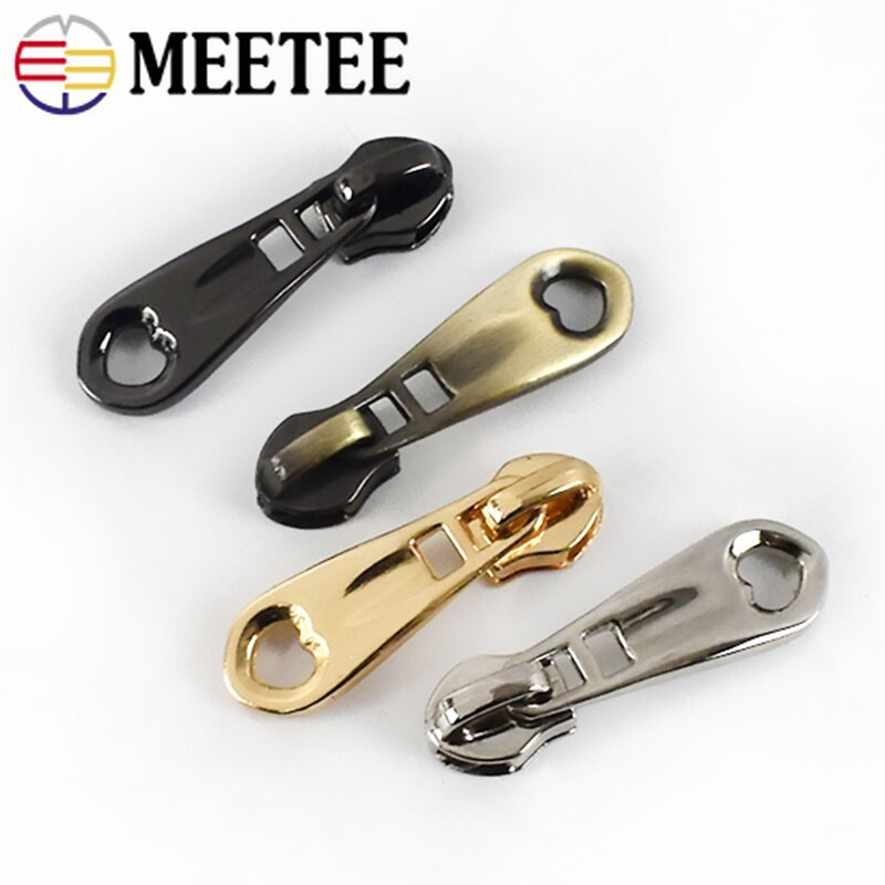 Meetee 50 kom. 3# klizača s patentnim zatvaračem za najlonske patentne zatvarače, patentni zatvarači, privjesak, patentni zatvarači, torba za izvlačenje glave, kompleti klizača za popravak zatvarača, DIY pribor za šivanje