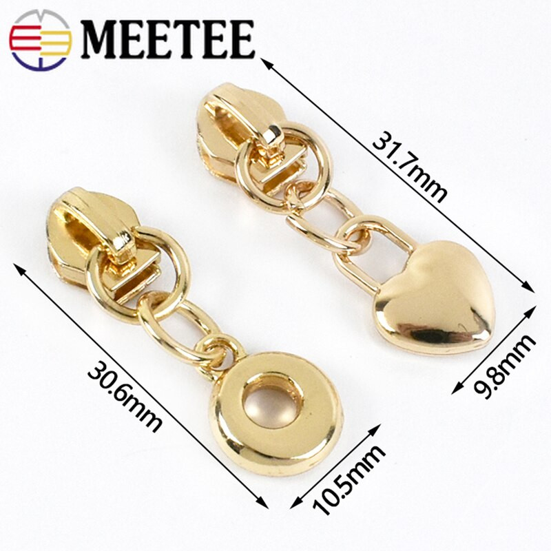 Meetee 50 kom. 3# klizača s patentnim zatvaračem za najlonske patentne zatvarače, patentni zatvarači, privjesak, patentni zatvarači, torba za izvlačenje glave, kompleti klizača za popravak zatvarača, DIY pribor za šivanje