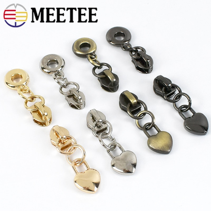 Meetee 50 kom. 3# klizača s patentnim zatvaračem za najlonske patentne zatvarače, patentni zatvarači, privjesak, patentni zatvarači, torba za izvlačenje glave, kompleti klizača za popravak zatvarača, DIY pribor za šivanje