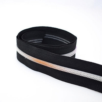 5 meetrit 5# nailonist tõmblukkude teip vikerkaare tõmblukuga tõmblukuga liugurkott jakk Riided Dekoratiivne tõmbluku paranduskomplekt Õmblustarvikud