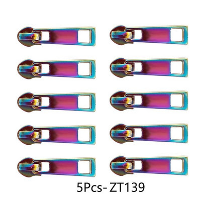 5 meetrit 5# nailonist tõmblukkude teip vikerkaare tõmblukuga tõmblukuga liugurkott jakk Riided Dekoratiivne tõmbluku paranduskomplekt Õmblustarvikud