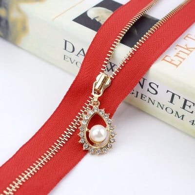 2/5 buc Meetee 3 # Fermoar metalic 40/50/60/70CM Fermoar dinți aurii cu capăt deschis pentru genți de cusut Poșetă jos jachetă fusta Accesoriu pentru îmbrăcăminte