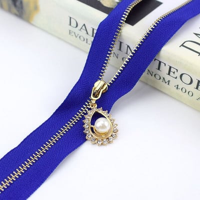 2/5 buc Meetee 3 # Fermoar metalic 40/50/60/70CM Fermoar dinți aurii cu capăt deschis pentru genți de cusut Poșetă jos jachetă fusta Accesoriu pentru îmbrăcăminte