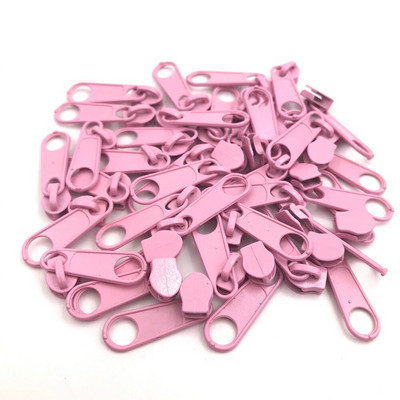 50 ks 3# nylonové zipsové úchytky pre viacfarebný zipsový posúvač pre šijacie príslušenstvo