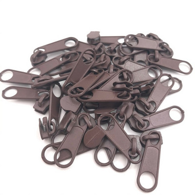 50 ks 3# nylonové zipsové úchytky pre viacfarebný zipsový posúvač pre šijacie príslušenstvo