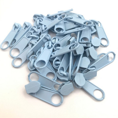 50 ks 3# nylonové zipsové úchytky pre viacfarebný zipsový posúvač pre šijacie príslušenstvo