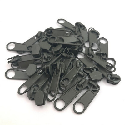 50 ks 3# nylonové zipsové úchytky pre viacfarebný zipsový posúvač pre šijacie príslušenstvo