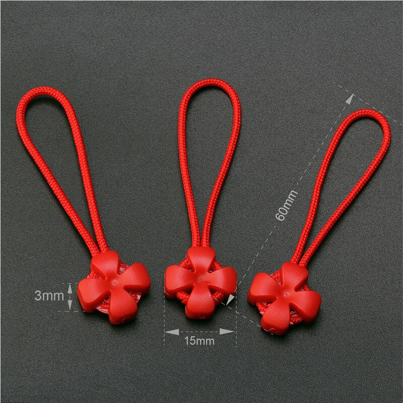 100 bucăți/lot PVC tractor cu fermoar rucsac glisor fermoar snururi colorate fermoar jachetă fermoar frânghie anti-alunecare accesoriu de îmbrăcăminte