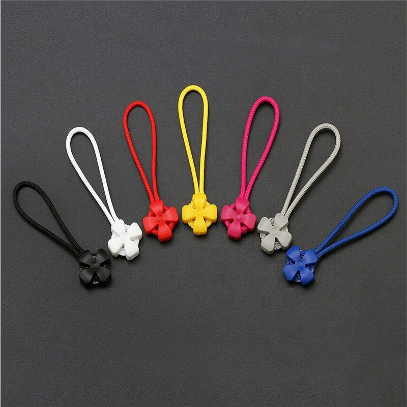 100 bucăți/lot PVC tractor cu fermoar rucsac glisor fermoar snururi colorate fermoar jachetă fermoar frânghie anti-alunecare accesoriu de îmbrăcăminte