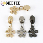 10 buc Meetee 5 # Glisoare cu fermoar pentru fermoar metalic nailon Kit de reparare fermoar pentru geantă Cap cu fermoar haine jachetă haină DIY accesorii de cusut