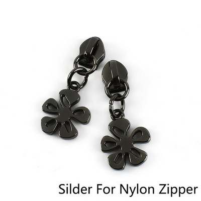 10 buc Meetee 5 # Glisoare cu fermoar pentru fermoar metalic nailon Kit de reparare fermoar pentru geantă Cap cu fermoar haine jachetă haină DIY accesorii de cusut