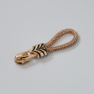 2tk Kvaliteetne 5# Metallist Nailonist Teemanttõmmits Tross Kuldne Hõbedane Teemanttõmblukuga pea liugur mantli jaoks DIY Repair Käsitöö