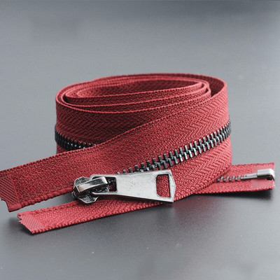 1 vnt. užtrauktukas, atviras dvigubas slankiklis, ilgas užtrauktukas, stora striukė su užtrauktuku, metalinė „pasidaryk pats“ siuvimo drabužių priedai, tvirtas užtrauktukas