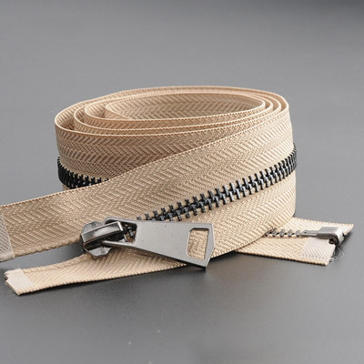 1 vnt. užtrauktukas, atviras dvigubas slankiklis, ilgas užtrauktukas, stora striukė su užtrauktuku, metalinė „pasidaryk pats“ siuvimo drabužių priedai, tvirtas užtrauktukas