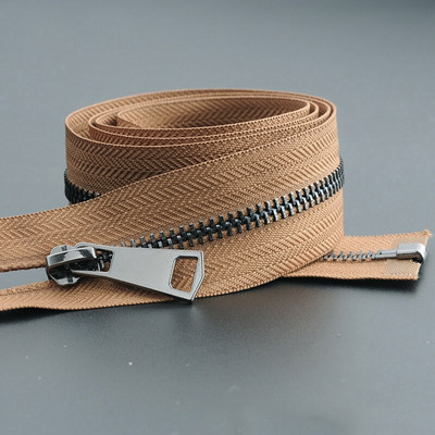 1 vnt. užtrauktukas, atviras dvigubas slankiklis, ilgas užtrauktukas, stora striukė su užtrauktuku, metalinė „pasidaryk pats“ siuvimo drabužių priedai, tvirtas užtrauktukas