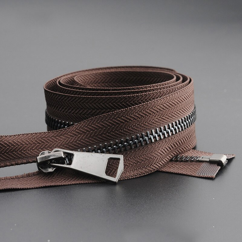 1 vnt. užtrauktukas, atviras dvigubas slankiklis, ilgas užtrauktukas, stora striukė su užtrauktuku, metalinė „pasidaryk pats“ siuvimo drabužių priedai, tvirtas užtrauktukas