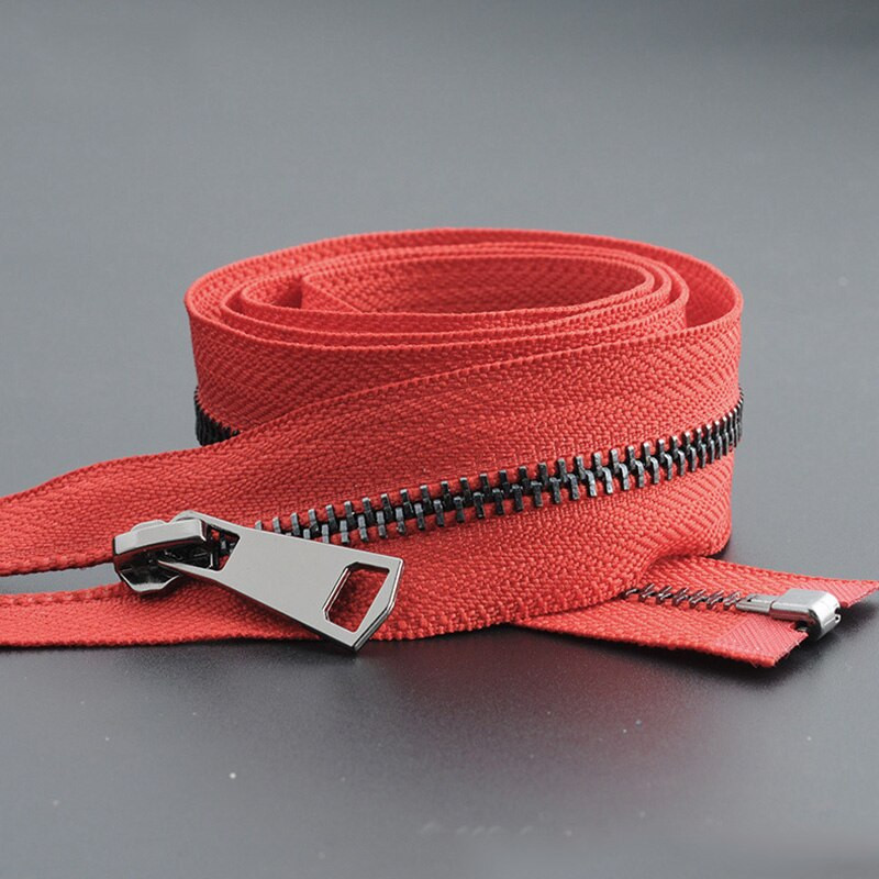 1 vnt. užtrauktukas, atviras dvigubas slankiklis, ilgas užtrauktukas, stora striukė su užtrauktuku, metalinė „pasidaryk pats“ siuvimo drabužių priedai, tvirtas užtrauktukas