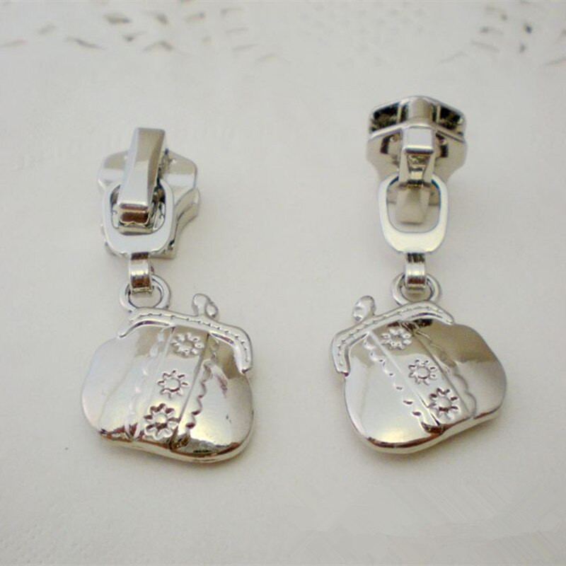 5tk 5#Käekott multikas metallist tõmblukk tõmba riistvara rõivamanused metallist multikas tõmblukk kott tõmblukk DIY riistvara tarvikud