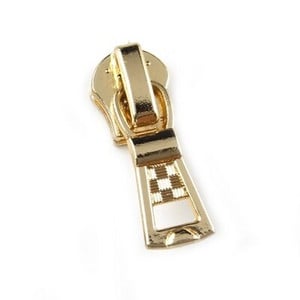 20 ks/sada, pokovované zlaté farby, 5# kovové zipsy s malými a veľkými úchytkami