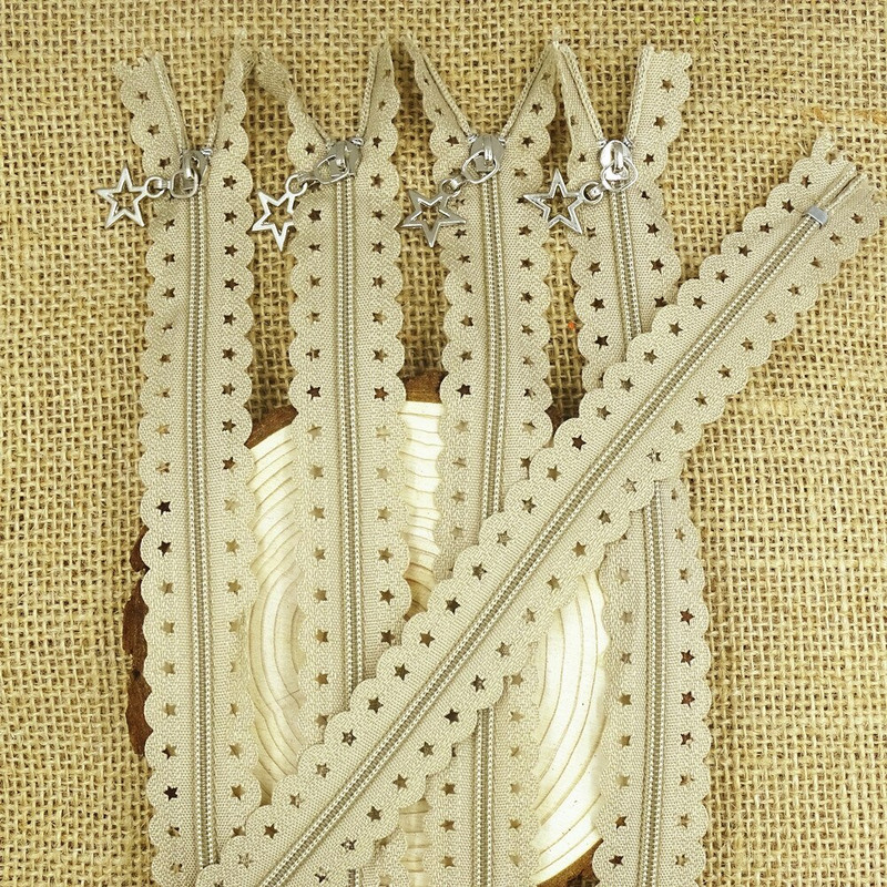 5/10buc 3 # Star Dantela 30CM-40CM (12 inch-16 inch) Nailon Fermoar Cusut Croitorie Imbracaminte 20 de culori