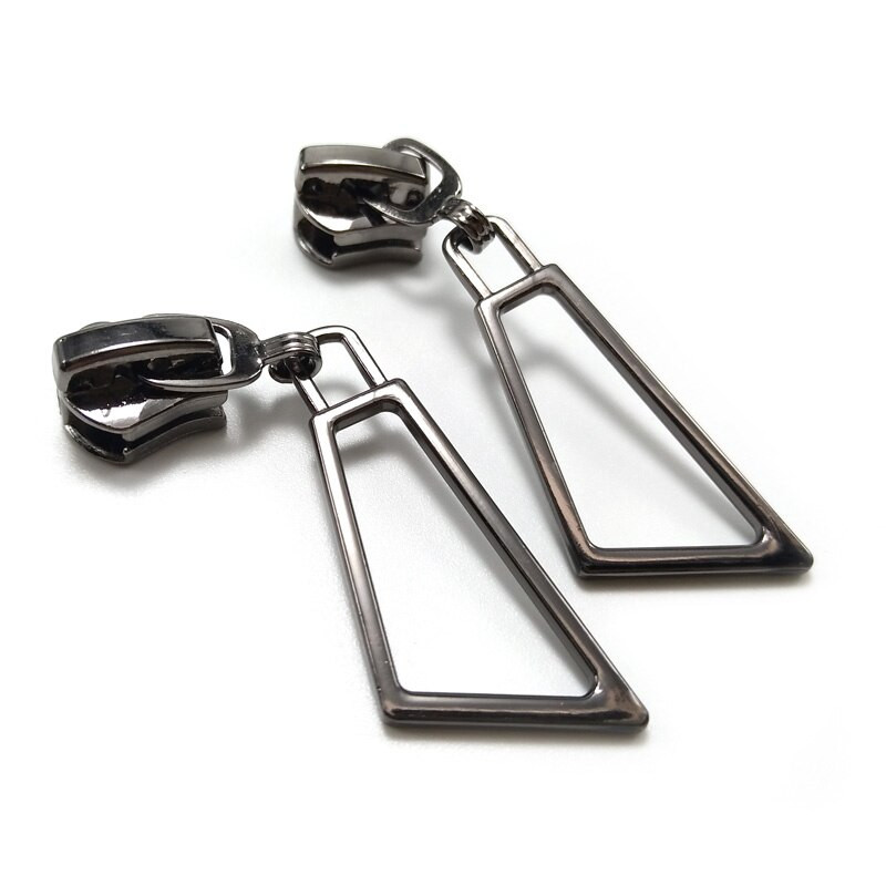 20tk/partii, kvaliteetne metallist kaabitsa kujuga 5# tõmblukuga liugurid, relv musta värvi tõmblukuga tõmmake isetegemise õmblustarvikud