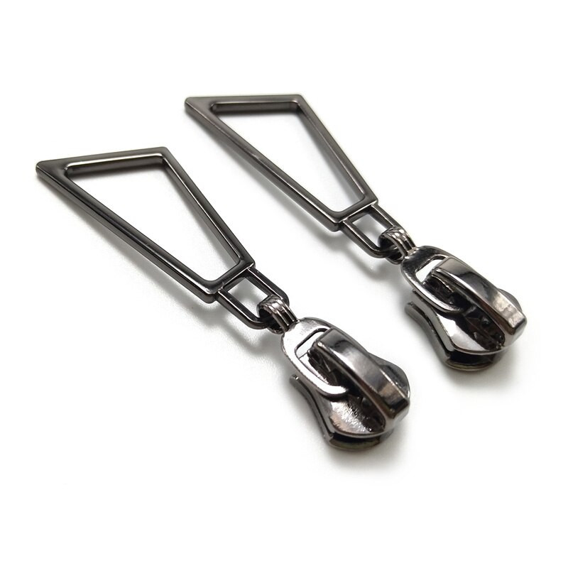 20tk/partii, kvaliteetne metallist kaabitsa kujuga 5# tõmblukuga liugurid, relv musta värvi tõmblukuga tõmmake isetegemise õmblustarvikud