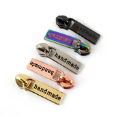 5 buc. Glisoare cu fermoar din metal lucrate manual pentru fermoar din nailon 5# Fermoare pentru îmbrăcăminte Seturi de reparare a sacului de extragere a capului Accesorii de cusut DIY 3,7x1cm