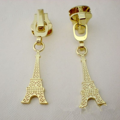 DONYAMY 5PCS 5# Направи си сам метална глава с цип с форма на кула