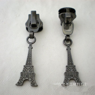 DONYAMY 5PCS 5# Направи си сам метална глава с цип с форма на кула