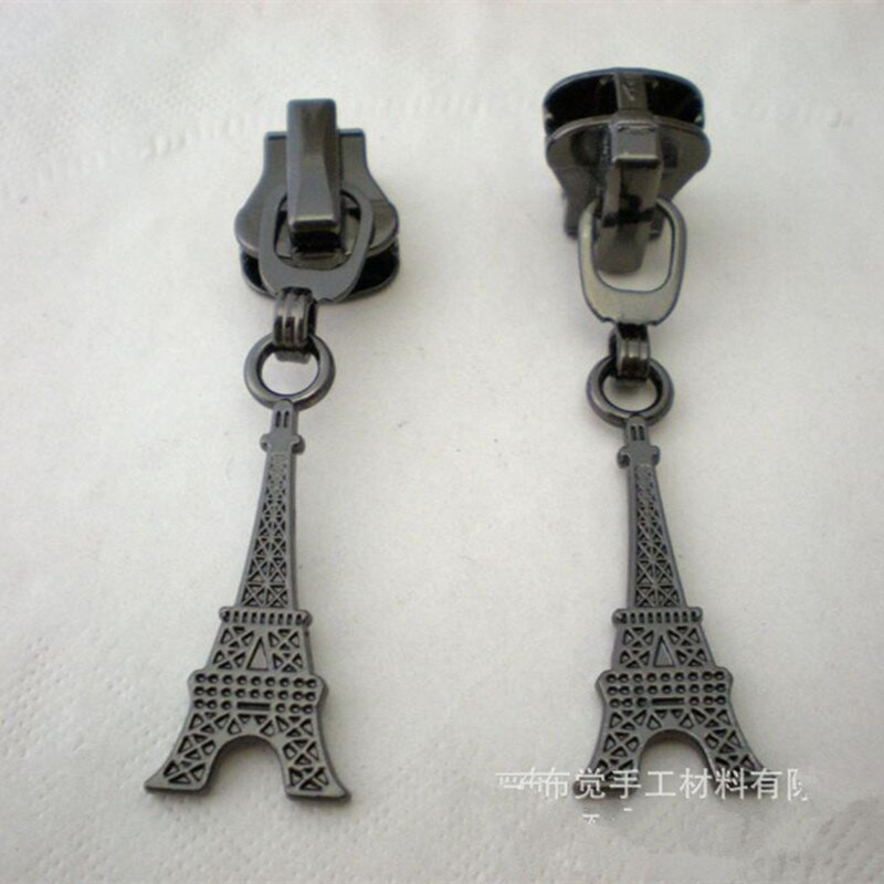 DONYAMY 5PCS 5# Направи си сам метална глава с цип с форма на кула