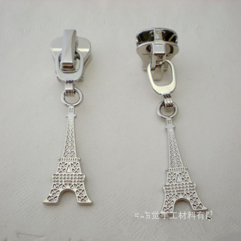 DONYAMY 5PCS 5# Направи си сам метална глава с цип с форма на кула