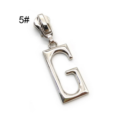 20 kom/lot, potpuno novi klizači za patent zatvarač za 5# i 8# s povlačenjem patentnog zatvarača slovom "G", modni dodaci za šivanje