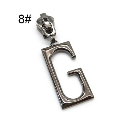 20 kom/lot, potpuno novi klizači za patent zatvarač za 5# i 8# s povlačenjem patentnog zatvarača slovom "G", modni dodaci za šivanje