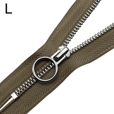 1 ks 20 cm 5# Jednoduchý posuvník Zips s otvoreným koncom a O-krúžkovou hlavou s automatickým uzamykaním Kovové zipsy na páperovú bundu, kabát, tašku, šijacie príslušenstvo pre domácich majstrov