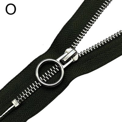 1 ks 20 cm 5# Jednoduchý posuvník Zips s otvoreným koncom a O-krúžkovou hlavou s automatickým uzamykaním Kovové zipsy na páperovú bundu, kabát, tašku, šijacie príslušenstvo pre domácich majstrov
