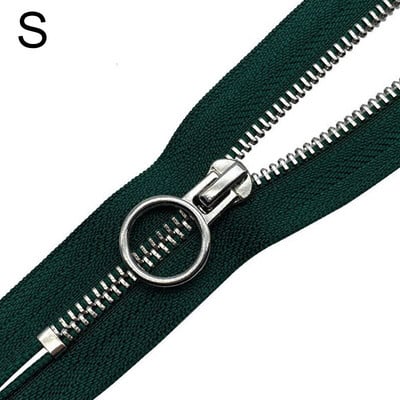 1 ks 20 cm 5# Jednoduchý posuvník Zips s otvoreným koncom a O-krúžkovou hlavou s automatickým uzamykaním Kovové zipsy na páperovú bundu, kabát, tašku, šijacie príslušenstvo pre domácich majstrov