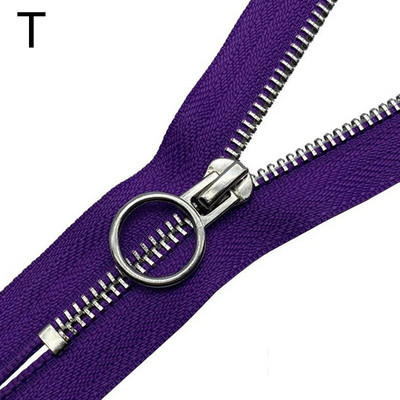 1 ks 20 cm 5# Jednoduchý posuvník Zips s otvoreným koncom a O-krúžkovou hlavou s automatickým uzamykaním Kovové zipsy na páperovú bundu, kabát, tašku, šijacie príslušenstvo pre domácich majstrov