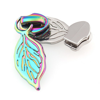 10 бр. Rainbow Silver Leaf shape Slider Zipper Metal Fashion Zipper Puller Направи си сам ръчна чанта Багаж Направи си сам шевни занаятчийски аксесоари