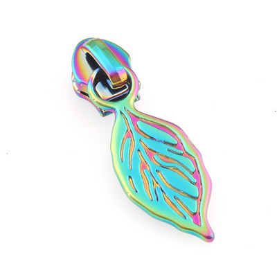 10 buc. Curcubeu în formă de frunze de argint Glisor Fermoar Metal Fashion Extractor pentru fermoar DIY Geanta de lucru manual Bagaje DIY Cusut Accesorii pentru artizanat