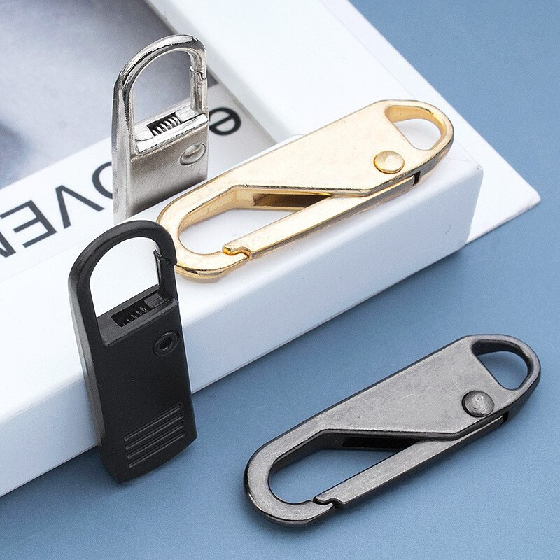 2 DB Kivehető többfunkciós cipzárfej horgolt kiegészítők Cipzár csúszkák Cipzárhúzó Univerzális levehető cipzár lehúzó készlet