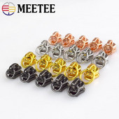 10 buc Meetee 3 # 5 # Glisoare cu fermoar din aliaj pentru fermoar metalic O Ring Extractor Fermoare Pungă de cap Kit de reparare fermoar Accesorii de cusut DIY