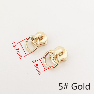 10 buc Meetee 3 # 5 # Glisoare cu fermoar din aliaj pentru fermoar metalic O Ring Extractor Fermoare Pungă de cap Kit de reparare fermoar Accesorii de cusut DIY