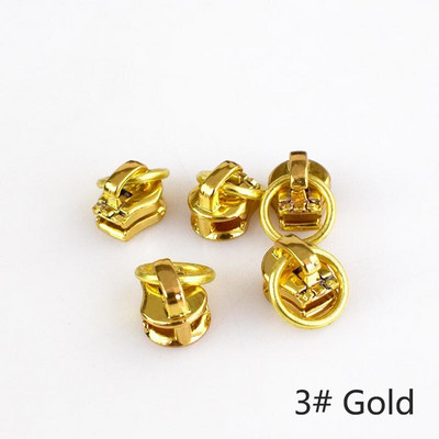 10 buc Meetee 3 # 5 # Glisoare cu fermoar din aliaj pentru fermoar metalic O Ring Extractor Fermoare Pungă de cap Kit de reparare fermoar Accesorii de cusut DIY