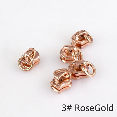 10 buc Meetee 3 # 5 # Glisoare cu fermoar din aliaj pentru fermoar metalic O Ring Extractor Fermoare Pungă de cap Kit de reparare fermoar Accesorii de cusut DIY