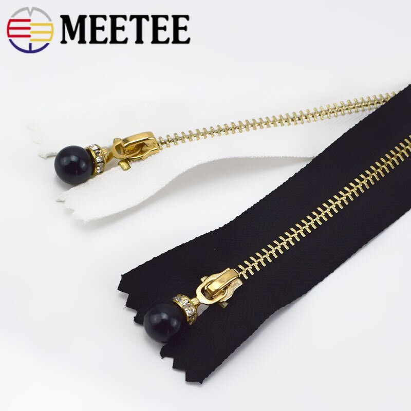 3 vnt. Meetee 3# metalinis užtrauktukas 15-30 cm uždaras galas auksiniais dantimis Užtrauktukas krepšiams Piniginė Piniginė Sijonas "pasidaryk pats" Drabužių siuvimo priedai